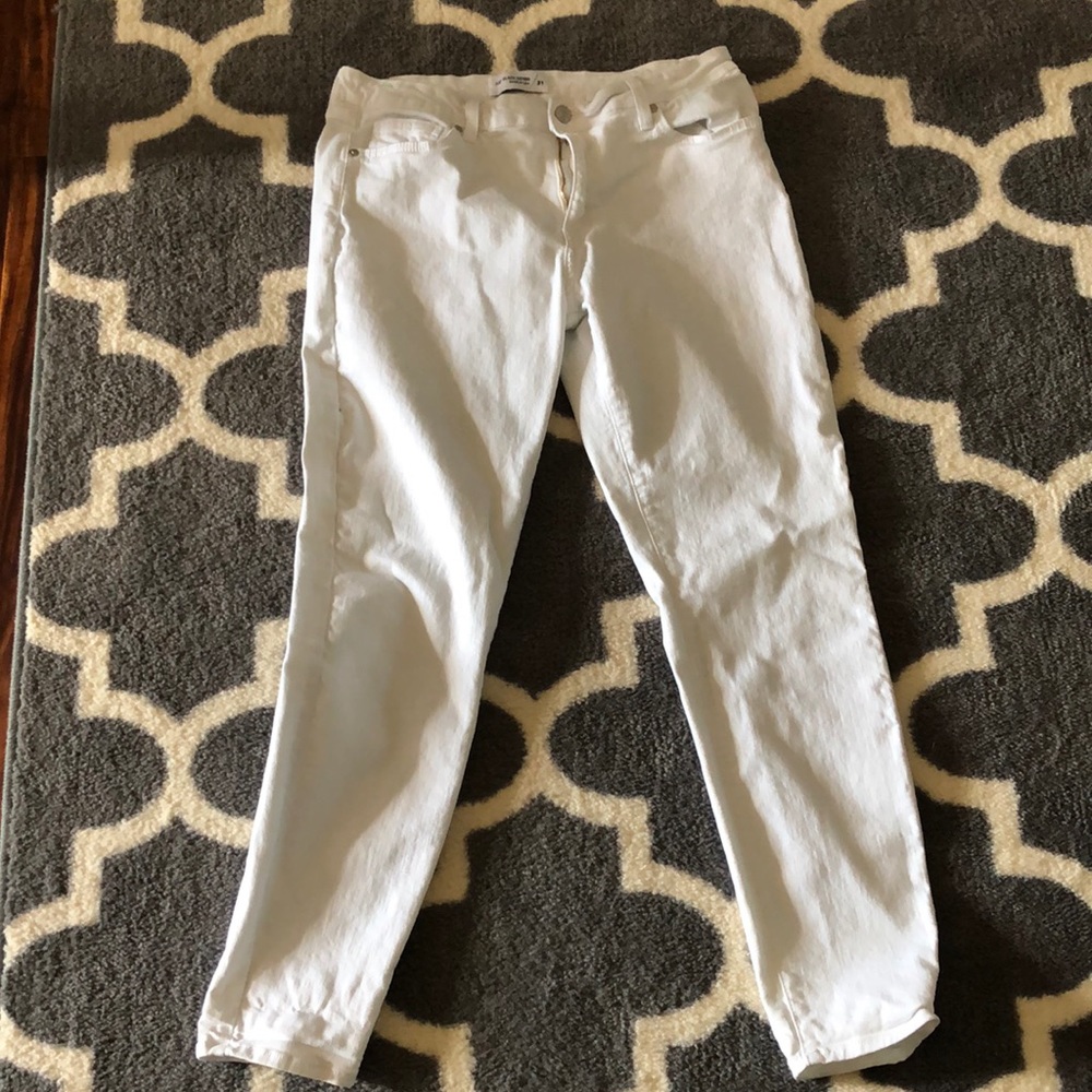 Just Black White Denim Jeans